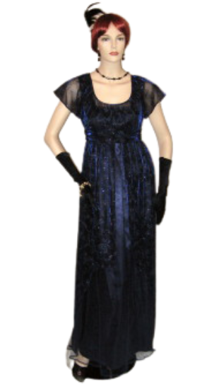 princess polly baby blue dress Bridgerton Dress, Navy Blue regency dress – TwirlingDresses