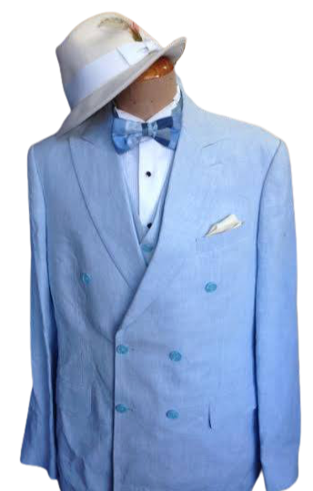 Gatsby Blue Linen