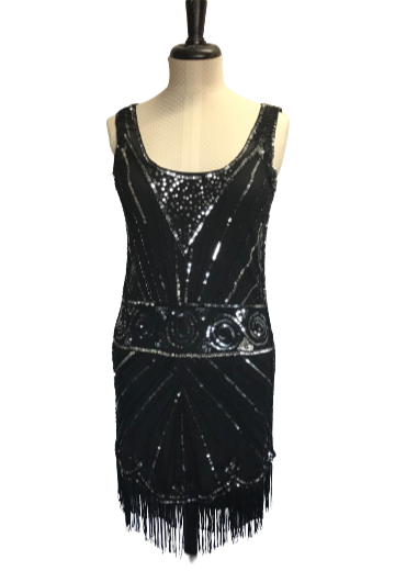 Black Mesh 20s dress