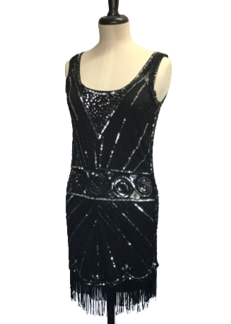 Black Mesh 20s dress