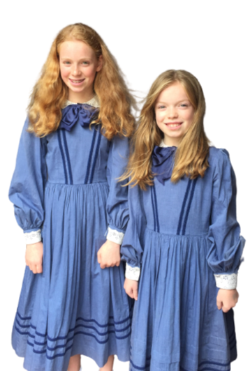 Victorian blue dress