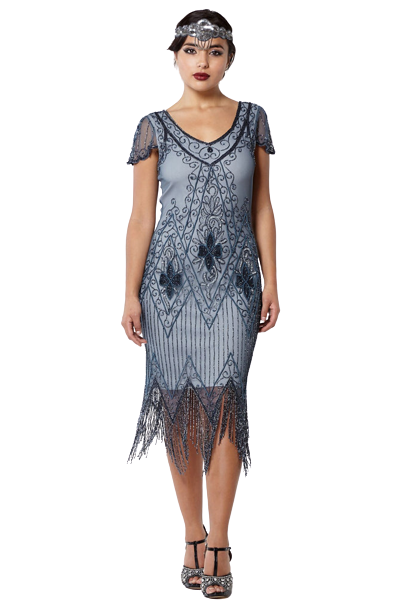 20s Glamour 2 Flapper Fringe Dress