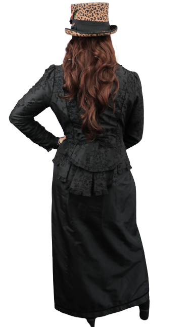Steampunk Corset, Jacket, Long Skirt top Hat